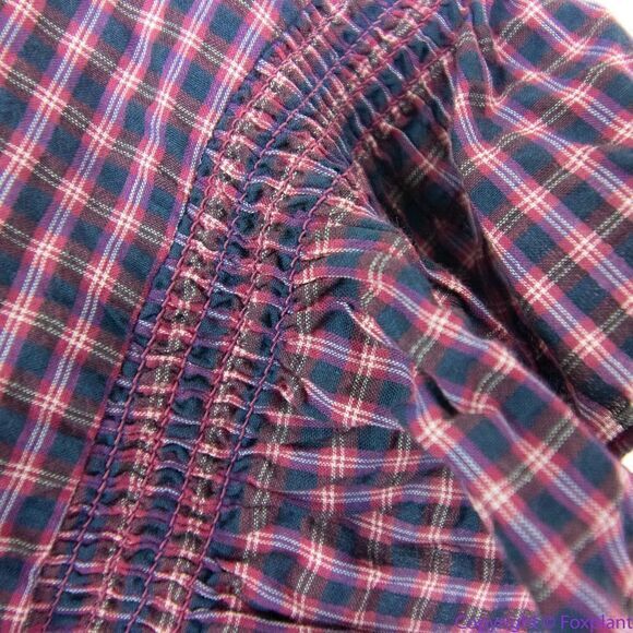 NEW Madewell Flutter-Sleeve Side-Tie‎ Wrap Top in Plaid, S - Picture 11 of 14